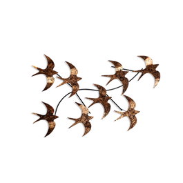 Wallity Flying Birds 3 Escultura de pared de metal Multicolor